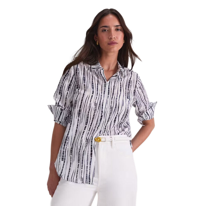 Sportscraft Stripe Cotton/Silk L/S Shirt image number 0